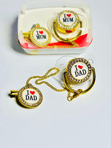 Luxury Baby Pacifier with Chain Clip – I ❤ Dad Design