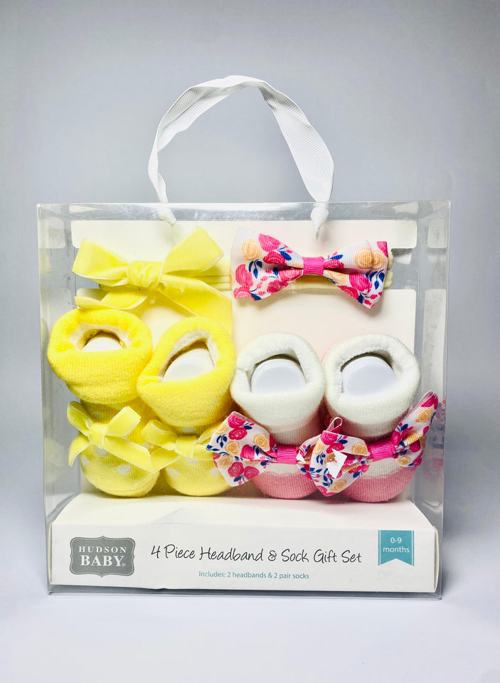 4 Piece Headband and Socks Gift Set