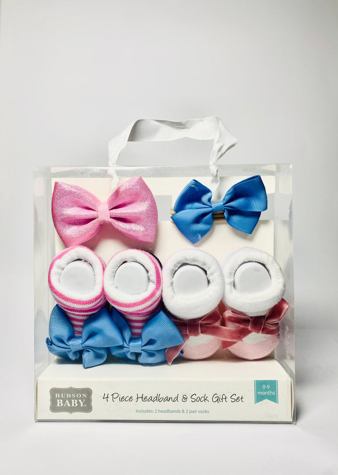 4 Piece Headband and Socks Gift Set